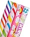 WRAPAHOLIC Birthday Wrapping Paper Roll - Rainbow Clouds with Cut Lines for baby shower - 4 Rolls - 30 inch X 120 inch Per Roll