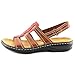 Clarks Of England Women's Leisa Daisy Leather Sandals