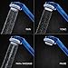 Shower Head - Universal Handheld Water Filter Shower Head with Replaceable 3-Stage Filter Cartridge To Remove Chlorine, Fluoride & Metals- Top Shower Water Purifier + BONUS: 1 Shower Filter (Blue)