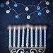 Aviv Judaica LED String Lights Hanukkah Decorations - 10 Lantern String Lights - LED Battery Powered - 2-AA Battery Powered not Included