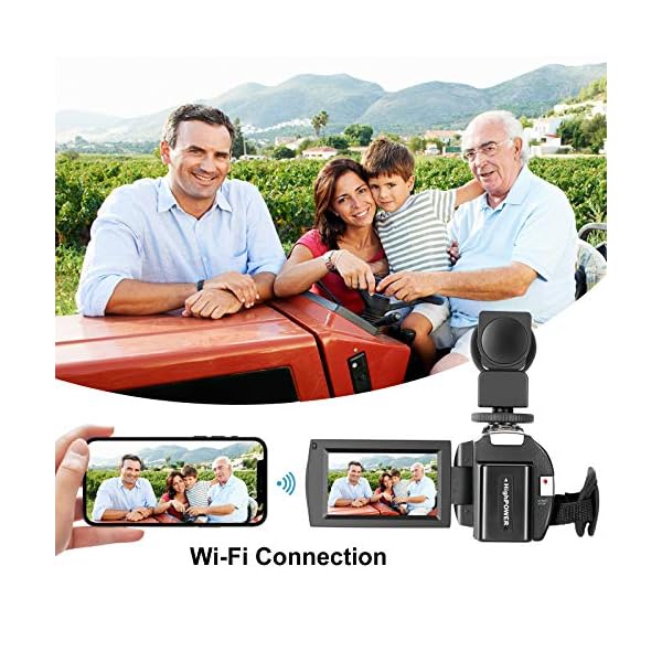 Cámara de vídeo UHD 4K 48MP 16x WiFi IR Nocturna YouTube - Imagen 3