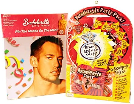 Bachelorette Party Pin the Macho on the Man Kit
