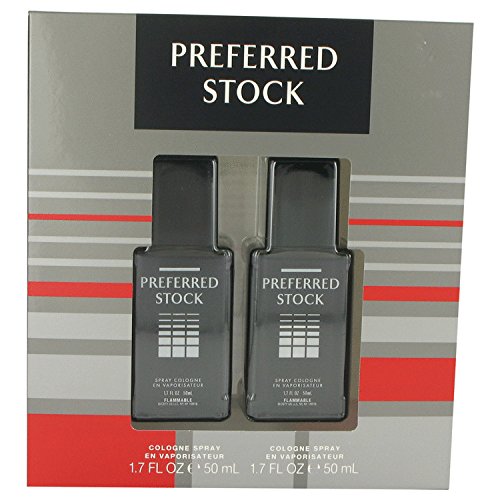 Preferred Stock By Coty for Men Gift Set ( Cologne Spray 1.7 oz + Cologne Spray 1.7 oz )