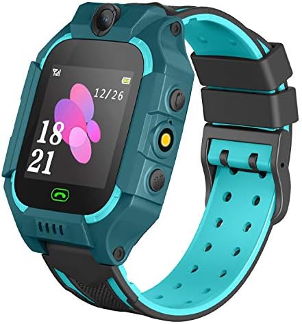Kids Smartwatch Phone Boys Girls – Game Smart Watch with Call Games Camera Alarm 1.54 inch Touch Screen Wristwatch Cellphone Watch for Students Cellphone Watch Children Birthday Gifts (dark green)