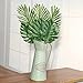 ShoppeWatch Artificial Palm Leaves with Stem (20 Pcs) Tropical Philodendron Monstera Fronds Party Decorations Faux Palm Tree Plant Leaf Fake Imitation Ferns Branches Home Kitchen Plastic Decor AF49