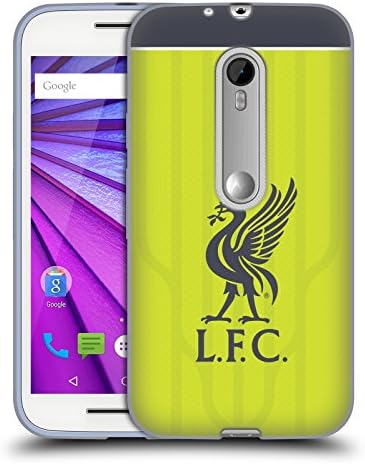 Official Liverpool Football Club Liver Bird Third Shirt Kit 2016/17 Soft Gel Case for Motorola Moto G (3rd Gen)