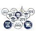 LPVIGJHK Class of 2018 Graduation Party Favor Stickers, Set of 324 (Blue)