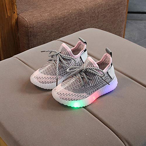 Todaies Children Led Sport Sneaker Baby Girls Boys Mesh Light Luminous Running Sneaker Shoes - Thumbnail 3