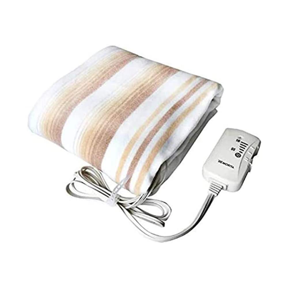 MORITA 洗える電気掛敷毛布 190×130cm 室温センサー付 ダニ退治 頭寒足熱配線で足元あったか TMB-K19KS ブラウン商品画像