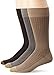 Gold Toe Men's Big and Tall Microfiber Fashion Socks (3 Pack), Winter Khaki/Sahara/Brown, 13-15 [Shoes Size 12-16]