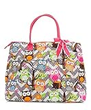 Ngil Quilted Cotton Extra Large Overnight Travel School Tote Bag