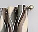 No. 918 Intersect Ogee Print Semi-Sheer Grommet Curtain Panel