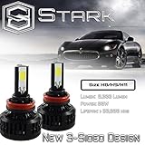 80W All-in-One 360° LED Headlights - Cool White 6000K 6K - Low Beam/ High Beam/ Fog Light Bulbs - Super White - 8,000 Lm - H8 / H9 / H11