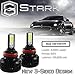 80W All-in-One 360° LED Headlights - Cool White 6000K 6K - Low Beam/ High Beam/ Fog Light Bulbs - Super White - 8,000 Lm - H8 / H9 / H11