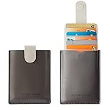 RFID Leather Minimalist Slim Wallets - Credit Card Holder Front Pocket Wallet for Men Women