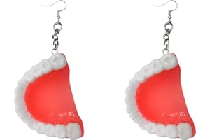 GBAHFY Women Girl Dental Teeth Earrings Funny 3D Tooth Model Medical Hygienist Dentist Gift for Dental Student Dental Assistant