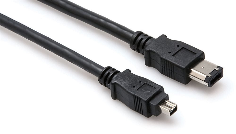 Hosa FIW46110 Firewire 400 Cable 4–Pin 6–pin, 3 M)