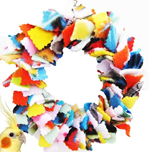 Bonka Bird Toys 1468 Cuddle Ring Bird Toy Parrot cage Toys Cages Parakeet Cockatiel cozzy snug. Quality Product Hand Made in The USA.