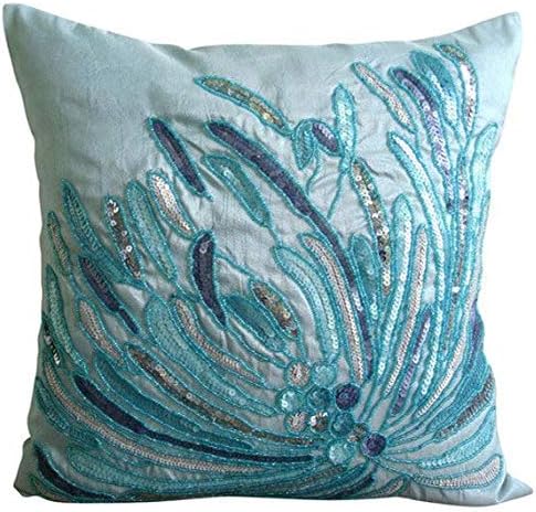 Amazon Com The Homecentric Decorative Blue Accent Throw Pillows