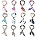 BMC 12pc Women's Silky Scarf Square Mixed Pattern & Colors Fashion Accessory Set -A Little Bit of Everything Pack