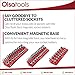Olsa Tools Magnetic Socket Organizers | 3 Piece Set Socket Holder Kit | 1/2-Inch, 3/8-Inch, & 1/4-Inch Drive | SAE Red | Holds 68 Sockets | Professional Quality Tools Organizer Part 1150