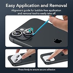 ESR 2 Pack Camera Lens Protector for iPhone 15/15
