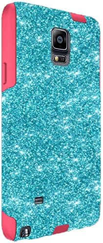 OtterBox Samsung Galaxy Note 4 Custom Glitter Case Commuter Series - Retail Packaging - Paradise/Pink