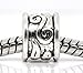 50pc Antique Silver Spacer Beads Large Hole Fits European Bracelets