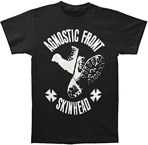 Agnostic Front Men's Skinhead T-shirt X-Large Black