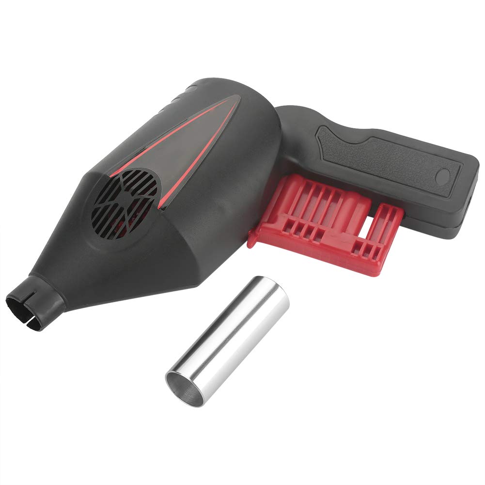 Portable BBQ Blower with Handle, Handheld BBQ Fan Barbecue Electricity Air Blower Fire Bellows Tool for Outdoor Cooking, Picnic, Camping