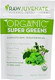 Raw Green Organics - RawJuvenate - Organic Super Greens - Complete Raw, Vegan Drink Mix - 3.95 oz. (112 Grams)