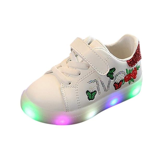 Doublehero Babyschuhe 1-6 Jahre Unisex Baby Junge Mädchen Prinz Prinzessin Mode Star Glühend Sneaker LED Leuchtet Kind Kleink