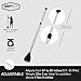 SUP Paddle - 3 Piece Paddle Board Paddles Adjustable - Lightweight, Durable & Packable for Travel - Floating Paddle Board Paddle w/High-Grade Aluminum Shaft & Nylon Blade for Efficient Strokes
