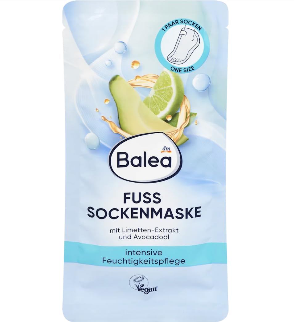 Balea - Foot socks mask - with lime extract and avocado oil