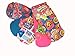 Shopkins Big Girls' Printed No-Show Sock - 5 Pack (Pink)