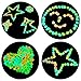 Ohuhu 100 PCS Colorful Glowing Garden Pebbles, Glow in The Dark Decorative Stones for Walkways & Decor, Solar Power Luminous Stones Glowing Rocks for Plants Pot, Fish Tank etc