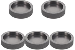 DOITOOL 5 Pcs Graphite Ingot Molds,Round Graphite Mold for Casting Metal, Smelting Metal Melting Refining Tools for Melting Casting Refining Gold Copper