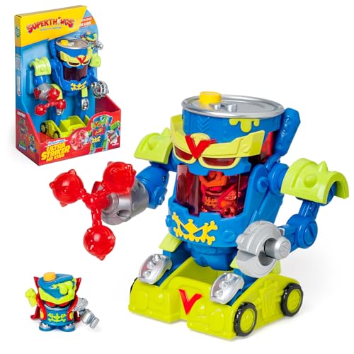 SUPERTHINGS – Ultra Striker Mr. King. Mr. Kings Ultra Striker robot from the animated series “Superthings Kazoom Power”. Contains 1 Ultra Striker robot and 1 exclusive Mr. King.