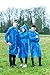 KeepDry! Extra Thick Disposable Emergency Rain Ponchos ~ Premium Quality, Lightweight, Waterproof & Tear Resistant ~ For Hiking, Tours, Sightseeing, Theme Parks, Festivals & More (10 Pack, Blue)