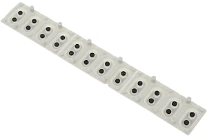 LIFKOME Silicone Electronic Keyboard Contact Pads 12-key Replacement Conductive Strip for Digital Piano