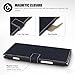 Nokia Lumia 1520 Low Profile Faux Leather Wallet Case with Viewing Stand - By Covert (Black)