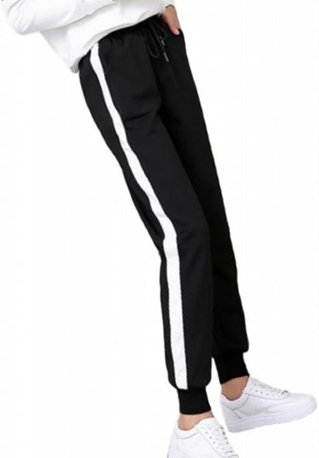 Amazon ステキ ファーム Suteki Farm ジャージ レディース 下 ジョガー パンツ ライン スポーツ ブラック M サイズ 服 ファッション小物 通販