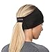 TrailHeads Womens Ponytail Headband - Reflective, Moisture Wicking Hair Headband for Running, Winter - Adrenaline Series - black