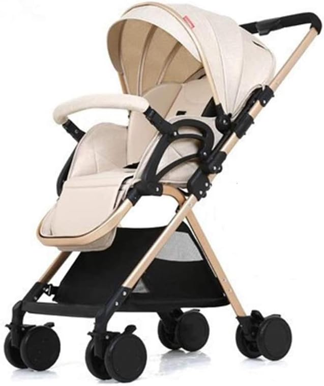 grey and tan pram