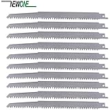 Utini Stainless Steel big Saw Blades 240mm Multi Cutting For Wood, Frozen meat, Bone on Reciprocating Saw Power Tools Accessories - (Color: 10pcs)