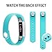 iGK Replacement Bands Compatible for Fitbit Alta and Fitbit Alta HR, Newest Adjustable Sport Strap Smartwatch Fitness Wristbands with Metal Clasp Teal Small