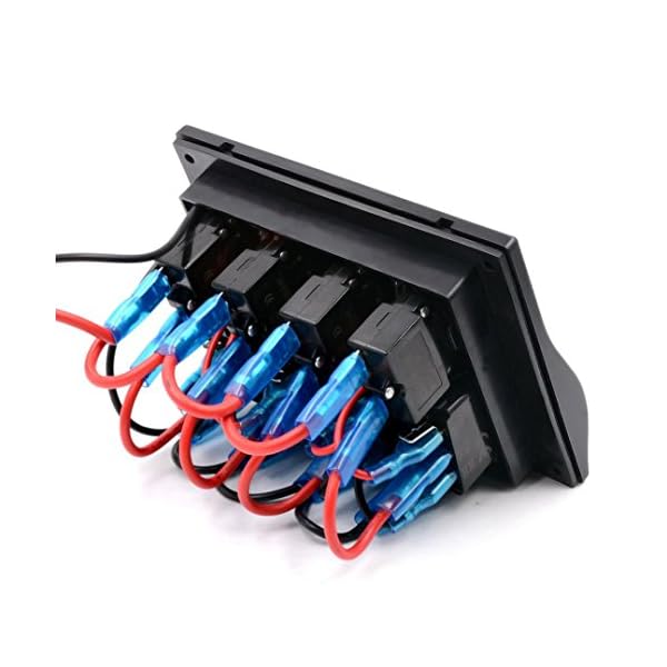 Boddenly-Digital-Voltmeter-4-Gang-Marine-Boat-Car-Switch-Panel-Toggle-Switches-Water-resistant-Enclosed-Rocker-Switch