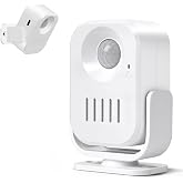 Motion Sensor Alarm with 20s Custom Voice Recording | 120dB Loud Indoor Motion Detector Alarm, Wireless Doorbell Entry Alert for Business, Store, Office and Caregiver