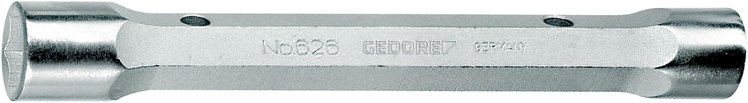 Gedore Hexagonal Double Massive Tube, Spanner 17 x 19 mm - 626 17 x 19, Colour:, 17x19