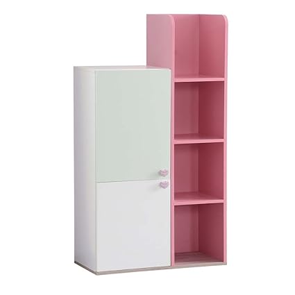 Amazon Com Sweetheart Bookcase Storage With Two Doors And Shelves